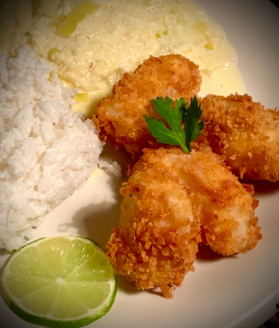 Рыба по-карибски со сливочным кокосовым соусом TOP