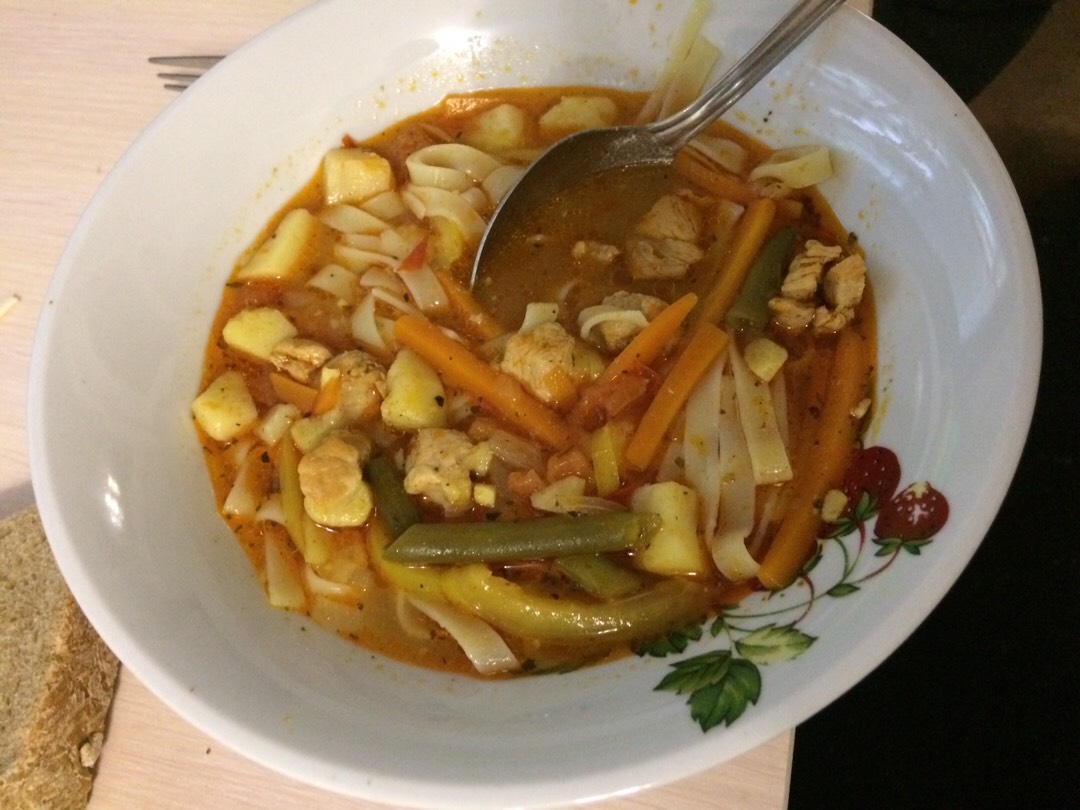 Лагман с йеменской приправой хаваедж