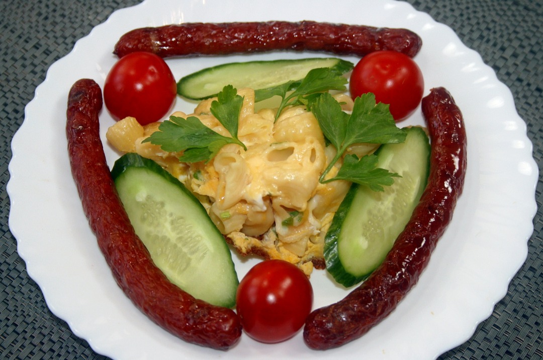 Макароны в яйцах