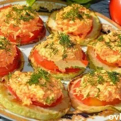 Закуска из кабачка, сыра и моркови