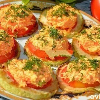 Закуска из кабачка, сыра и моркови