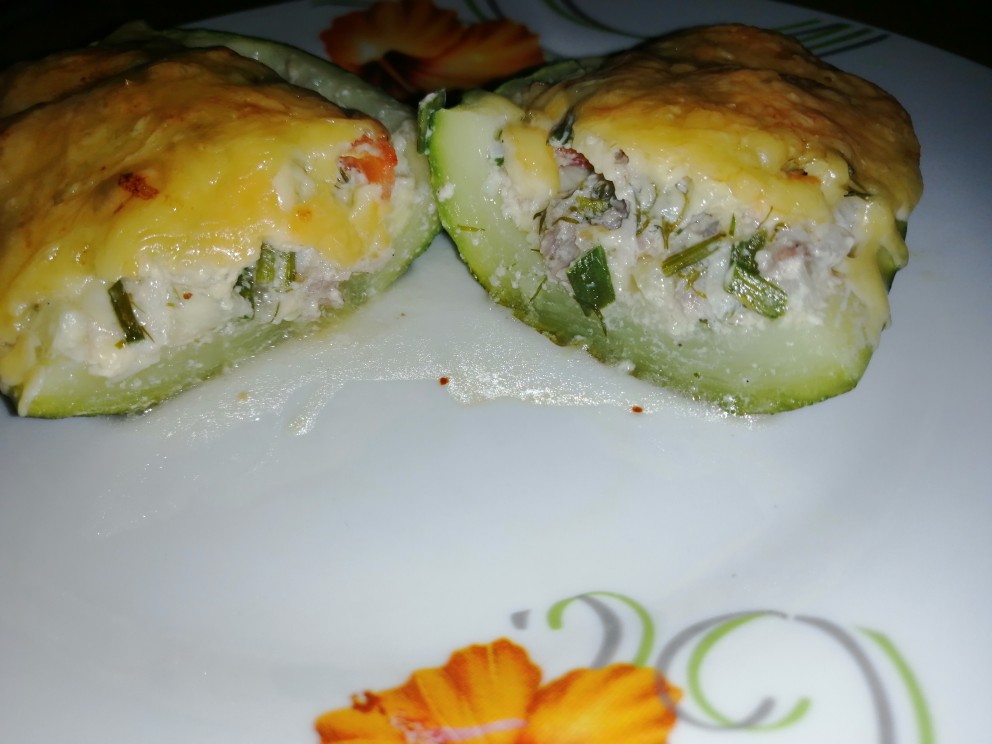 Лодочки из кабачков