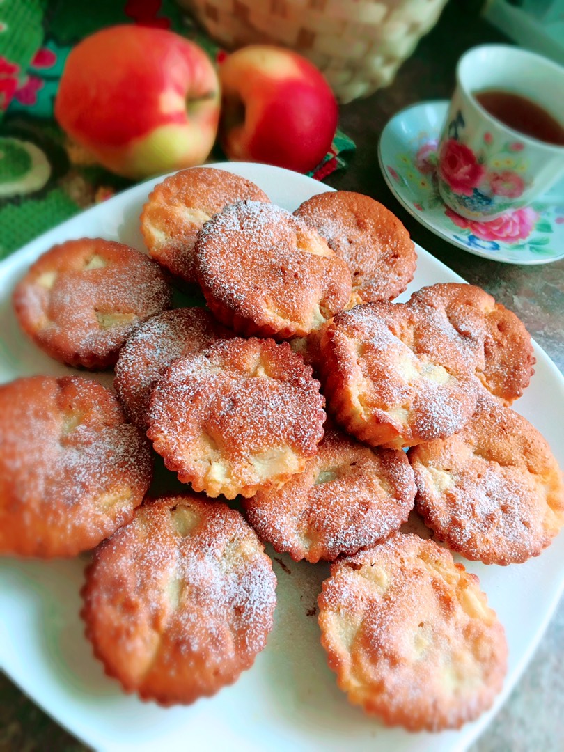 Ароматные медово-яблочные кексики без сахара 🍯🍎
