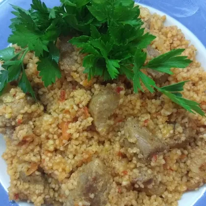 Кус-кус со свининой и овощами