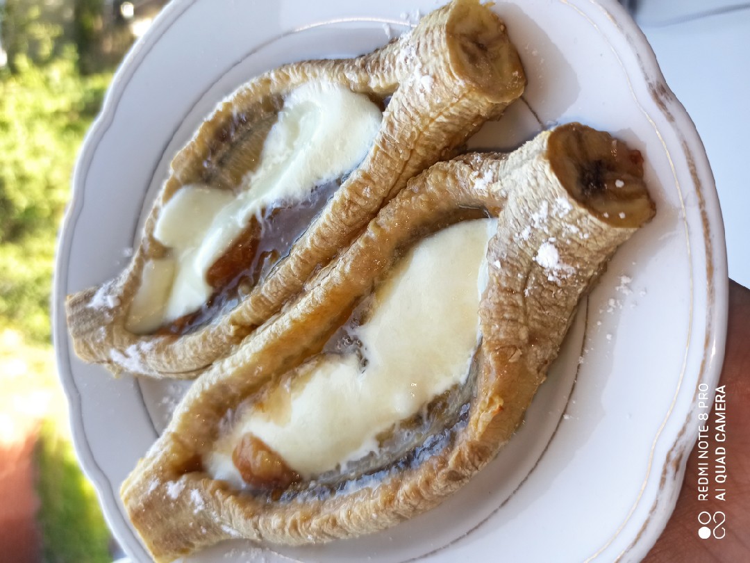 Запечённые бананы с сыром