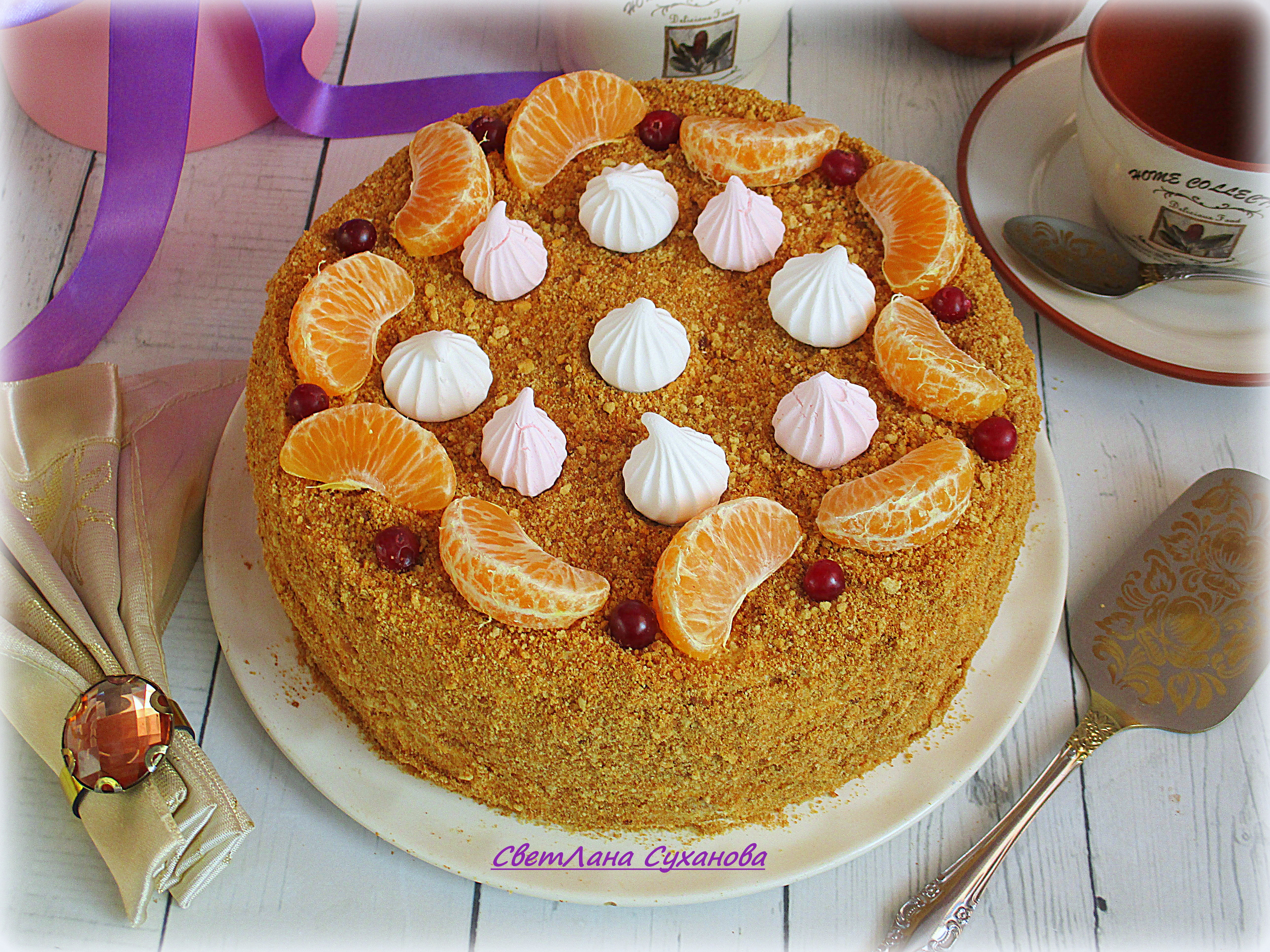 Медовик "Шифоновый" на сковороде