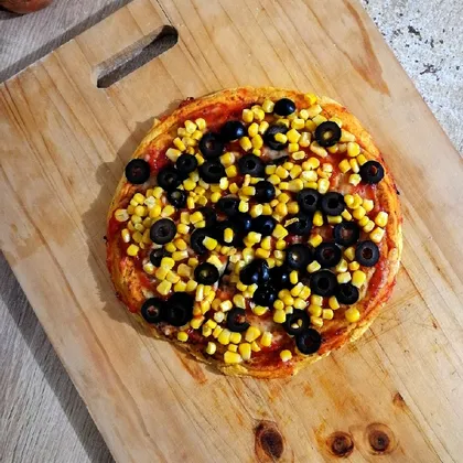 ПП пицца без муки на сковороде