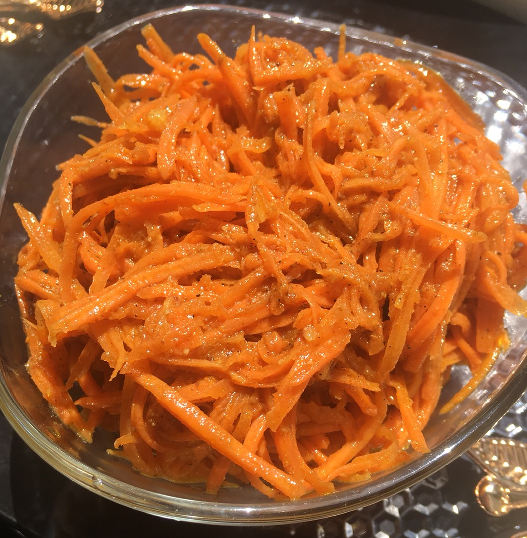 Закуска Маринованные шампиньоны с морковью по-корейски
