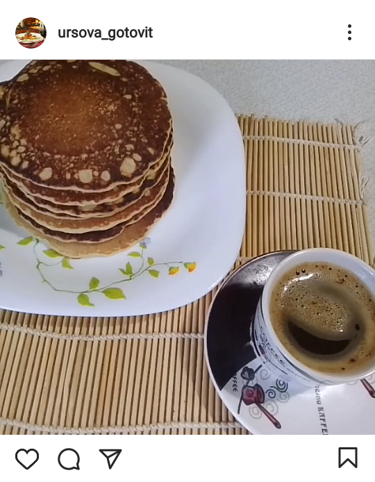 Панкейки из кукурузной муки на молоке