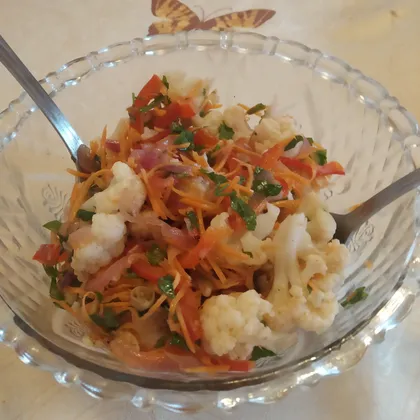 Салат из цветной капусты по-корейски