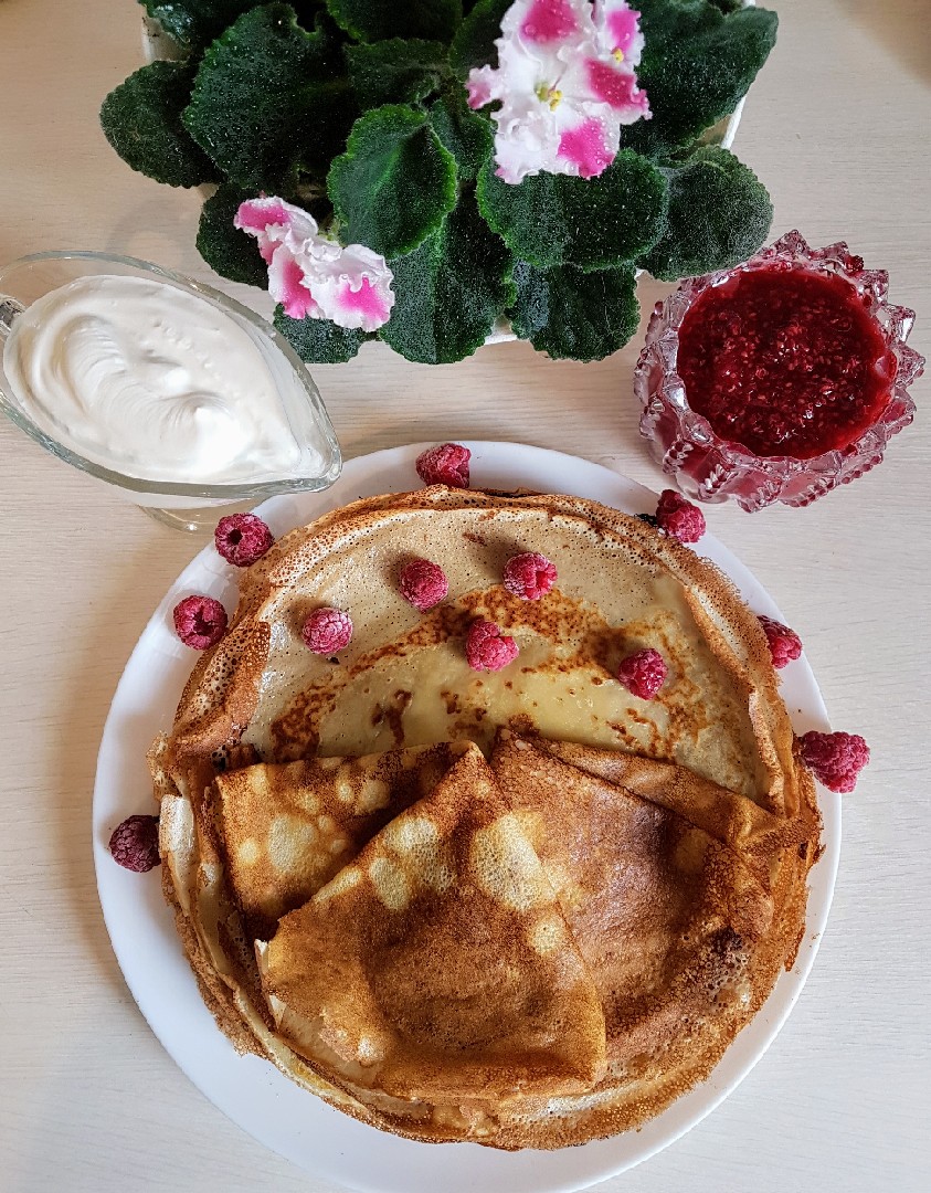 Блинчики на топлёном молоке
