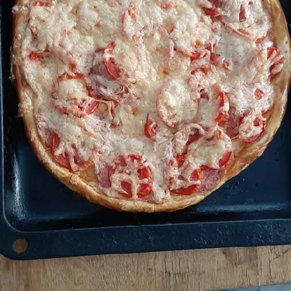 Вкуснейшая домашняя пицца с дрожжевым слоёным тестом