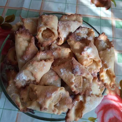 Творожное печенье «Бабушкины платочки» с яблоками, без яиц и масла