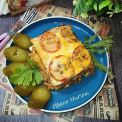 Лазанья из тортильи 