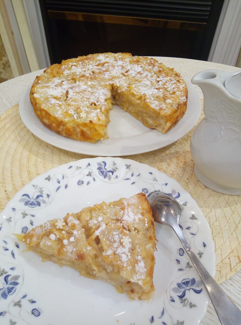 Насыпной яблочный пирог