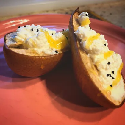 Запечённая груша🍐 с рикоттой