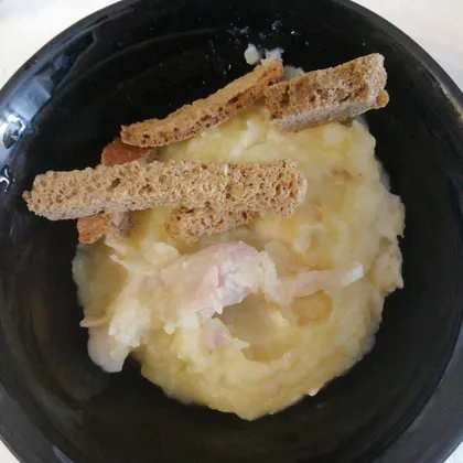 Картофельный суп пюре с курицей
