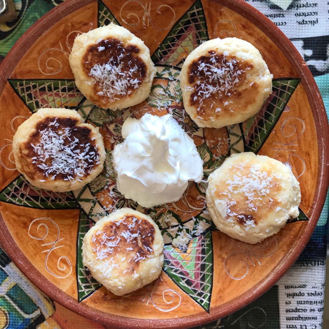 Сырники с кокосовой стружкой❤️