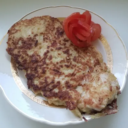 Куриная грудка в картофельной шубке