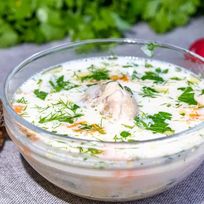 Куриный суп со сливочным сыром и картошкой
