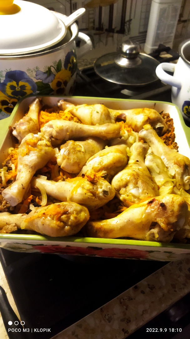 Голень с гречкой