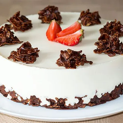Творожный торт Пломбир без выпечки