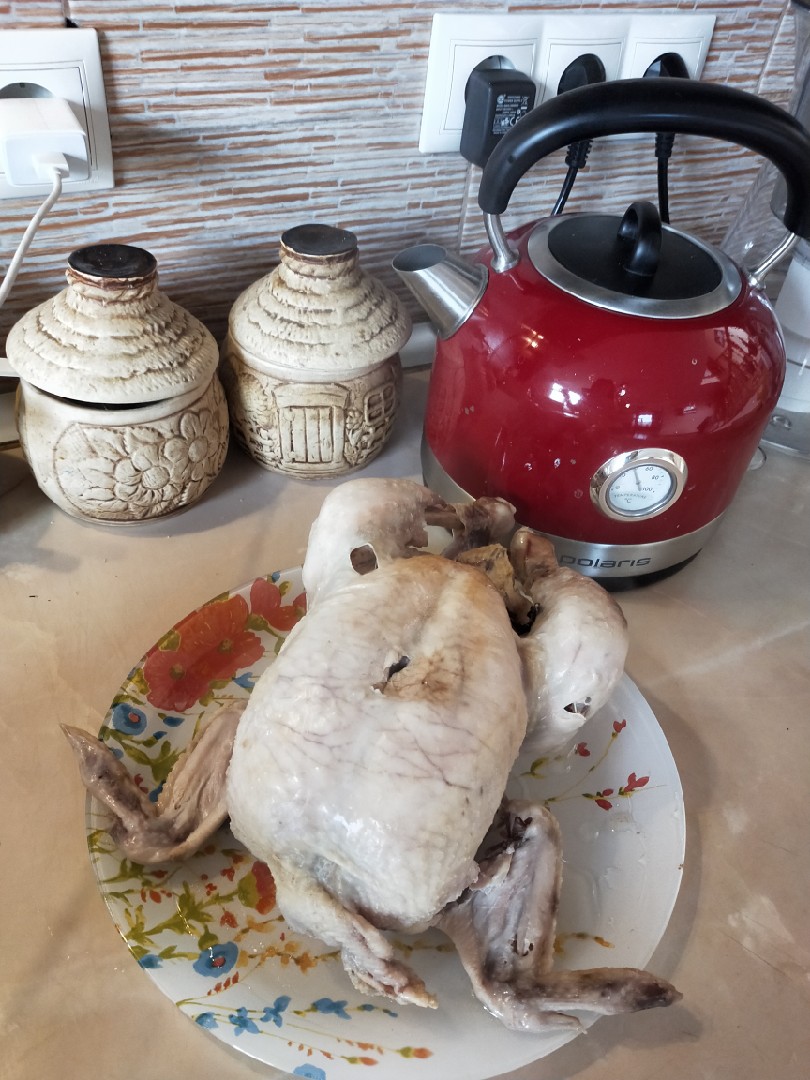 Одна вареная курица - три полноценных блюда 😉