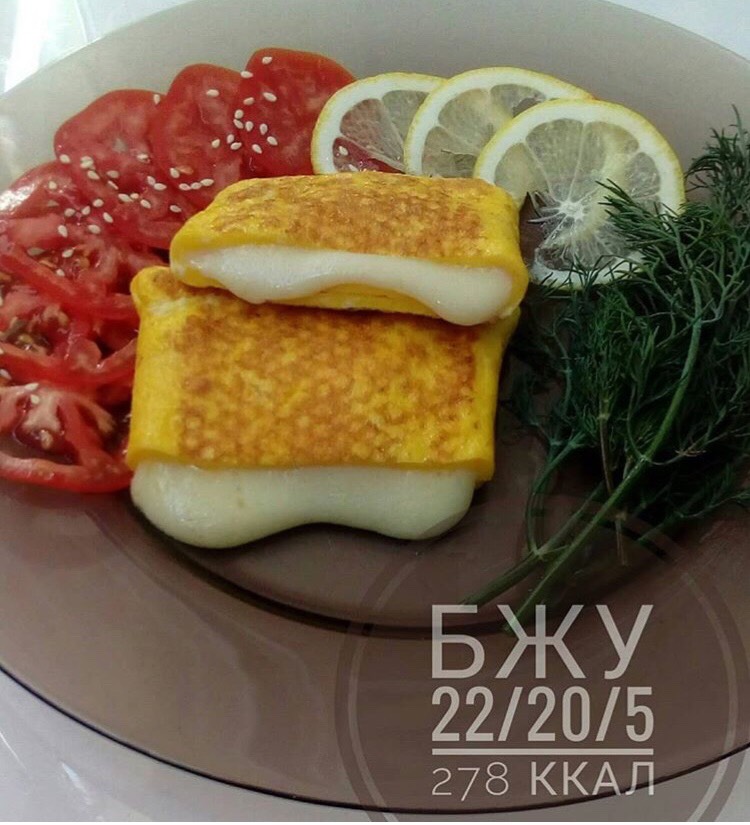 Яичный конвертик с сыром #непп