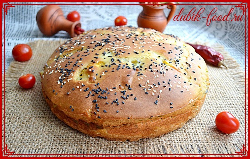 Заливной пирог из того, что было)))