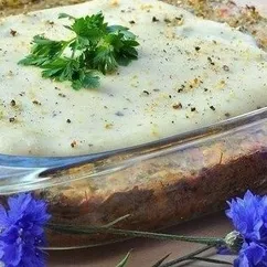 Запеканка с брокколи (цветной капустой) творогом и сыром