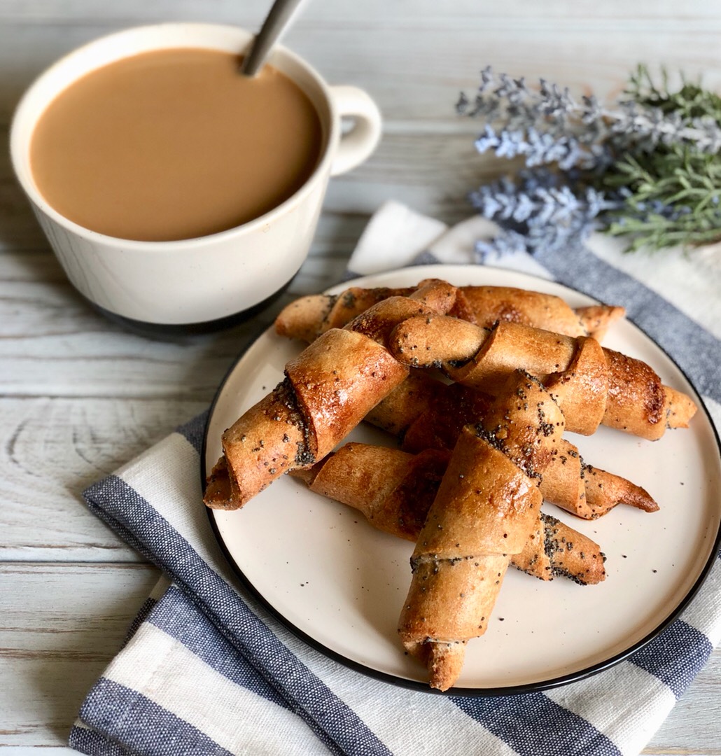 #ПП рогалики 🥐 с маком
