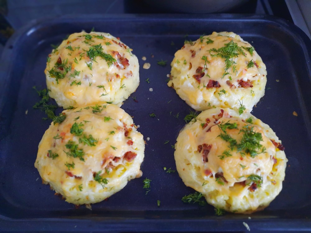 Картофельные корзинки с фаршем, сыром и помидорами в духовке простой рецепт пошаговый