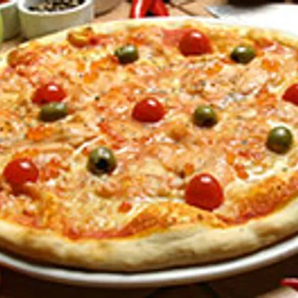 Пицца с икрой и семгой «Изысканная»