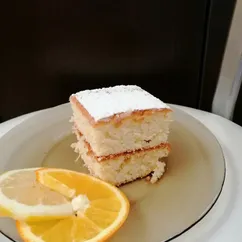 Лимонный кекс с апельсиновым сиропом 🍋🍊