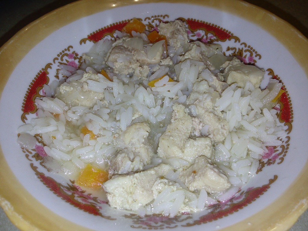 Тушеная свинина с рисом