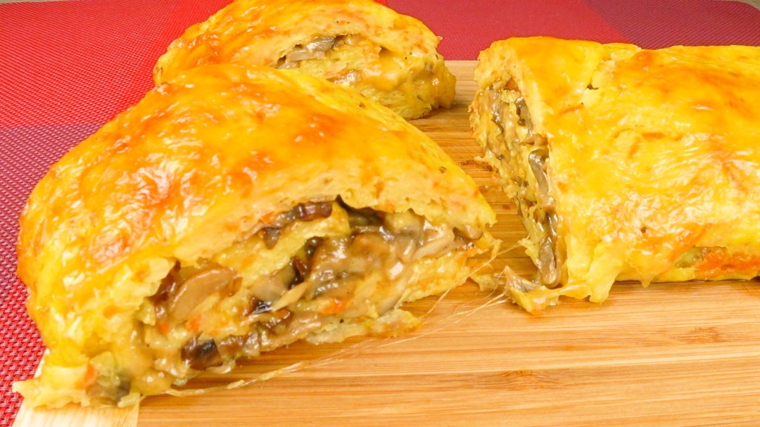 Картофельный рулет с грибами | Potato roll with mushrooms