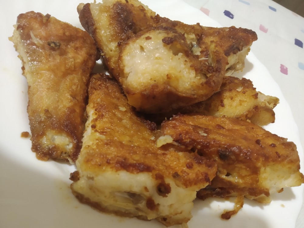 Жареный морской окунь