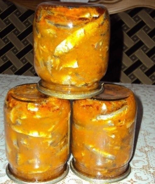 Домашняя килька в томатном соусе