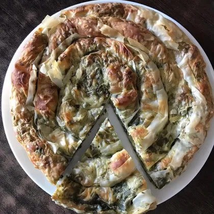 🇲🇪 Зеляница (Zeljanica) – пирог с брынзой и зеленью