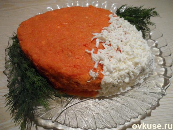 Праздничный салат «Лисий хвост»