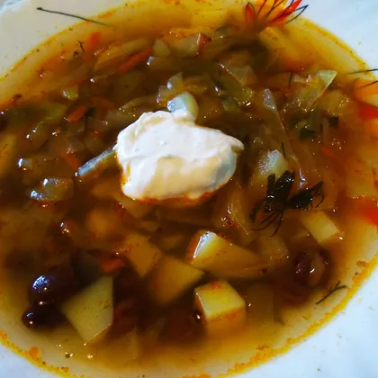 Овощной суп на говяжьем бульоне. 🍜