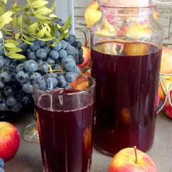 Яблочно-виноградный 🍎🍇 компот