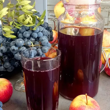 Яблочно-виноградный 🍎🍇 компот