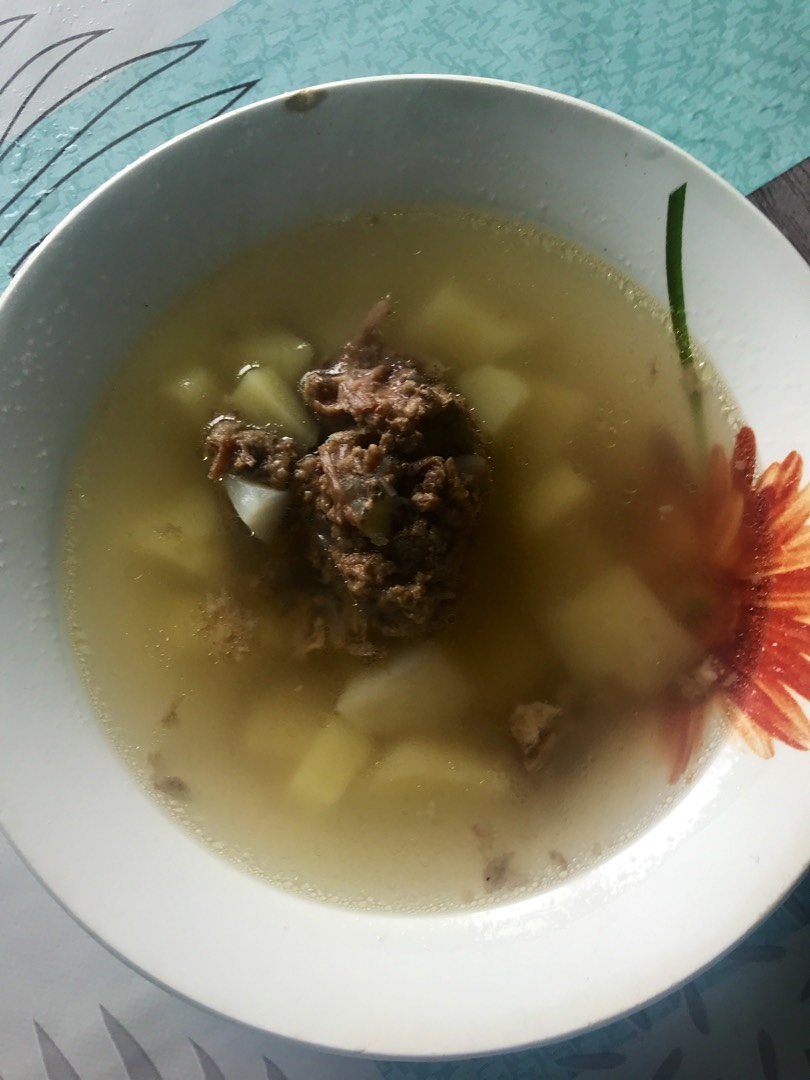 Суп с тушёнкой