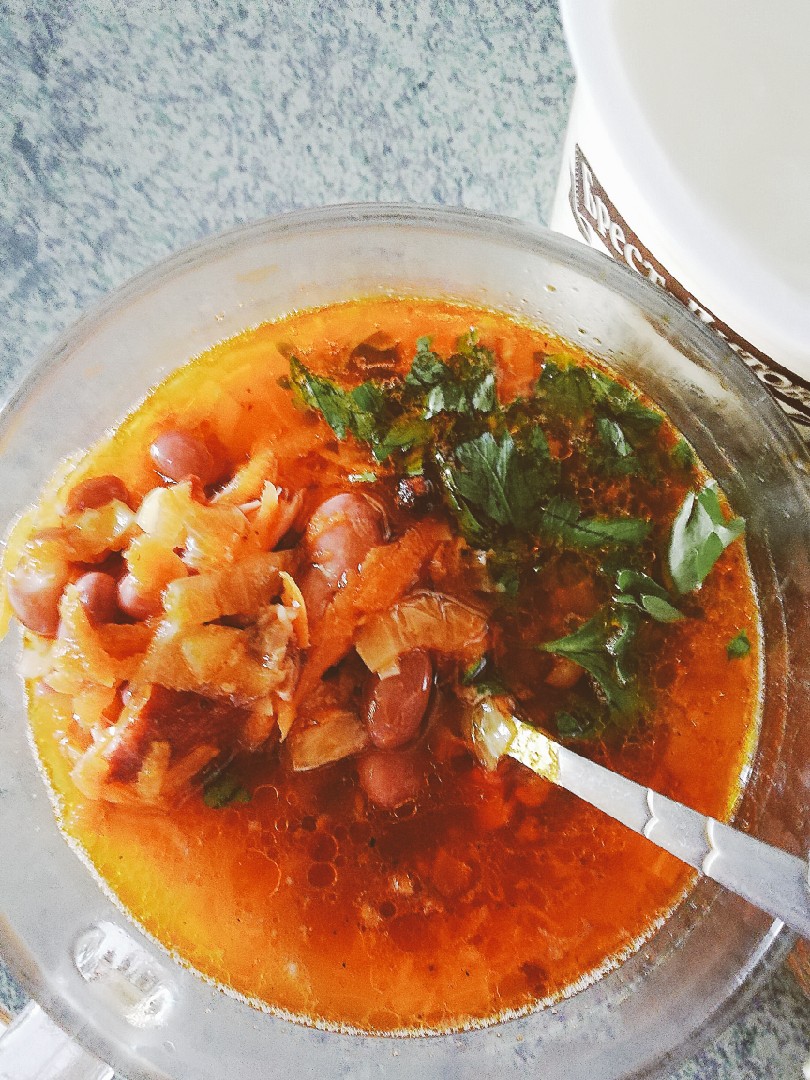 Фасолевый суп с копчеными ребрышками: 13 фото в рецепте