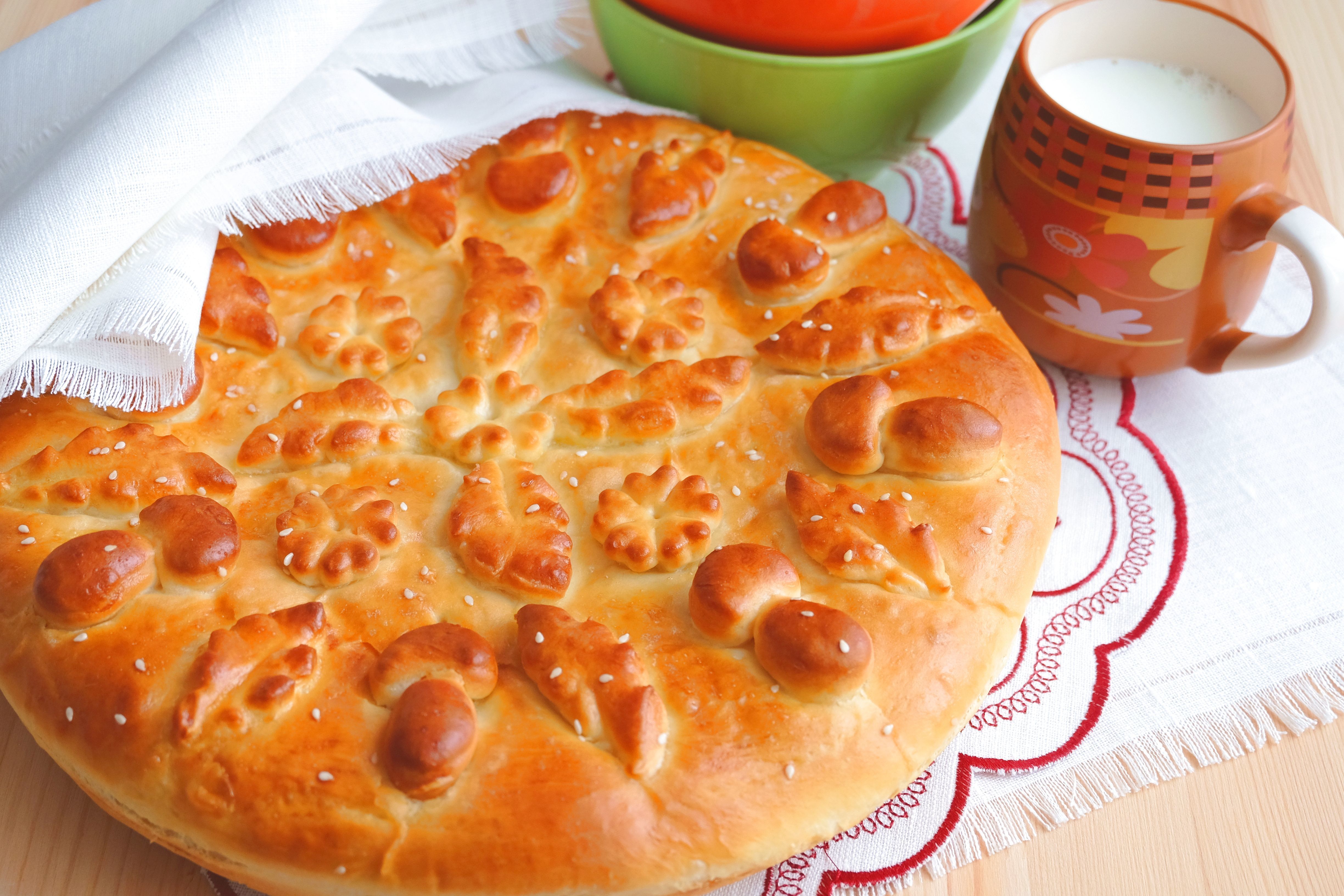 Пирог с картофелем и шампиньонами