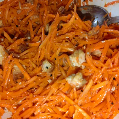 Корейская морковка с индейкой