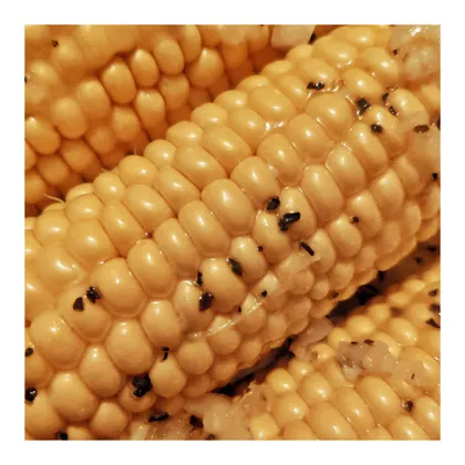 Запечённая кукуруза с чесноком