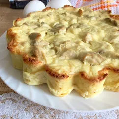 Киш с курицей и грибами