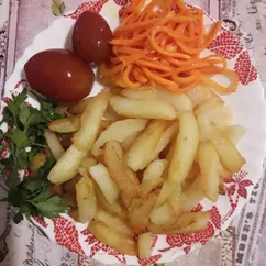 Жареная картошка😍🍽🥔